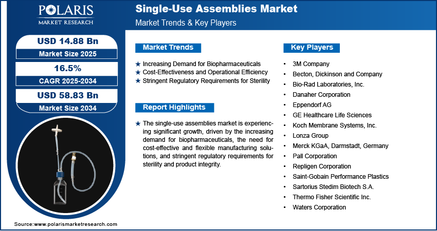 Single-Use Assemblies Market share